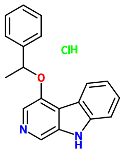MC007672 4-(1-Phenylethoxy)-ß-carboline HCl - 点击图像关闭